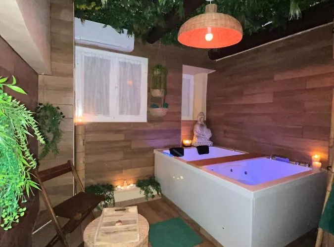 公寓 Le Balneo Jacuzzi Vieil Safranier 昂蒂布